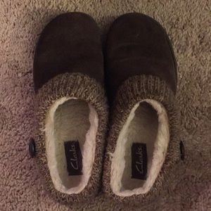 Clark, Dark Brown slippers, Women’s 8